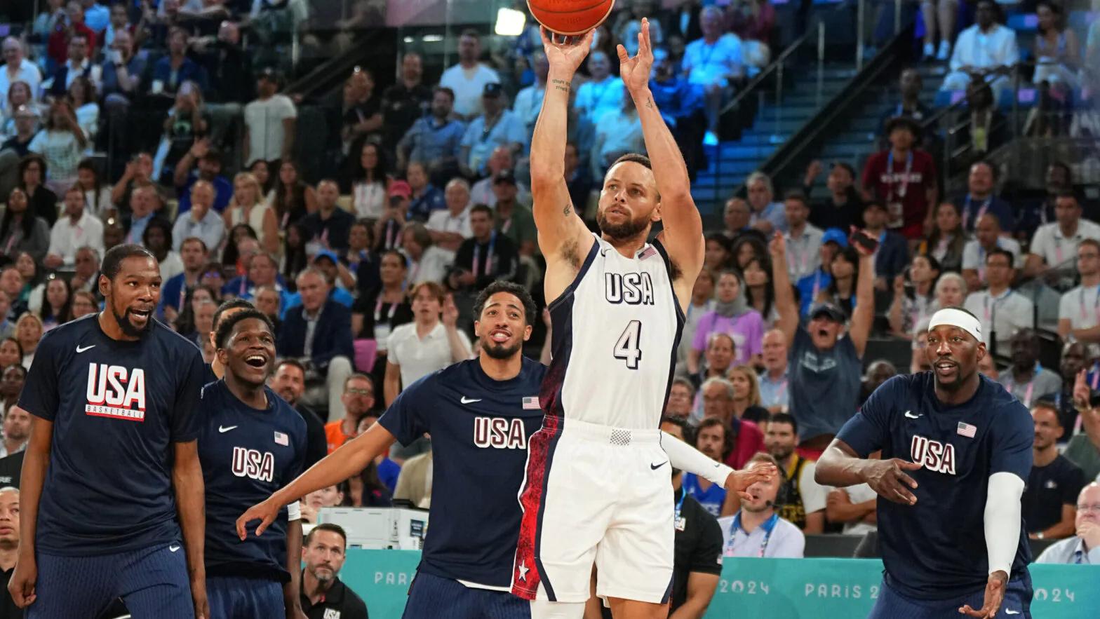 Stephen Curry and LeBron James rally Team USA to a thrilling victory against Serbia