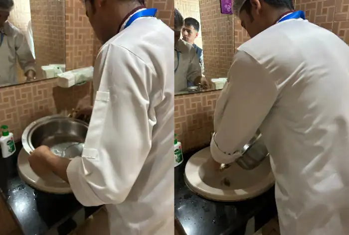 Hygiene Concerns Arise in AFG Vs NZ One-Off Test Match as Caterers Reportedly Use Urinal Washrooms for Cleaning Utensils at Greater Noida Stadium