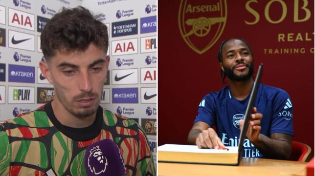 Kai Havertz opens up about Arsenal squad's reaction to Raheem Sterling signing