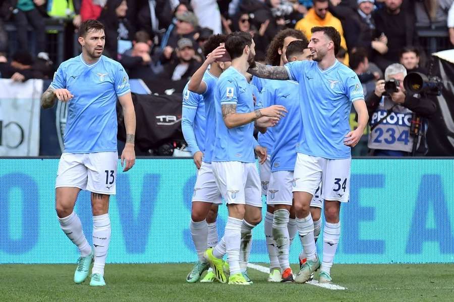 Dia celebrates as Lazio secure victory against Verona with a happy scoring Carlos Volcano