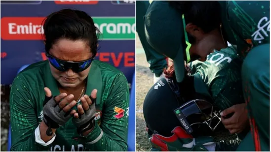 Emotional scenes as Bangladesh captain Nigar Sultana sheds tears following Women's T20 World Cup opener victory